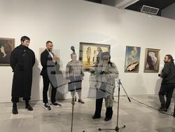 Откриване на изложбата „Енциклопедия на необозримото“ на Текла Алексиева в СГХГ. На снимката: Текла Алексиева. Снимка: Ваня Сухарова/БТА