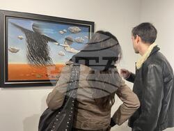 Откриване на изложбата „Енциклопедия на необозримото“ на Текла Алексиева в СГХГ. Снимка: Ваня Сухарова/БТА