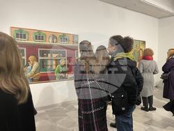 Откриване на изложбата „Енциклопедия на необозримото“ на Текла Алексиева в СГХГ. Снимка: Ваня Сухарова/БТА