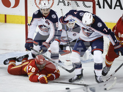 Blue Jackets Flames Hockey