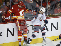 Blue Jackets Flames Hockey