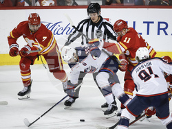 Blue Jackets Flames Hockey