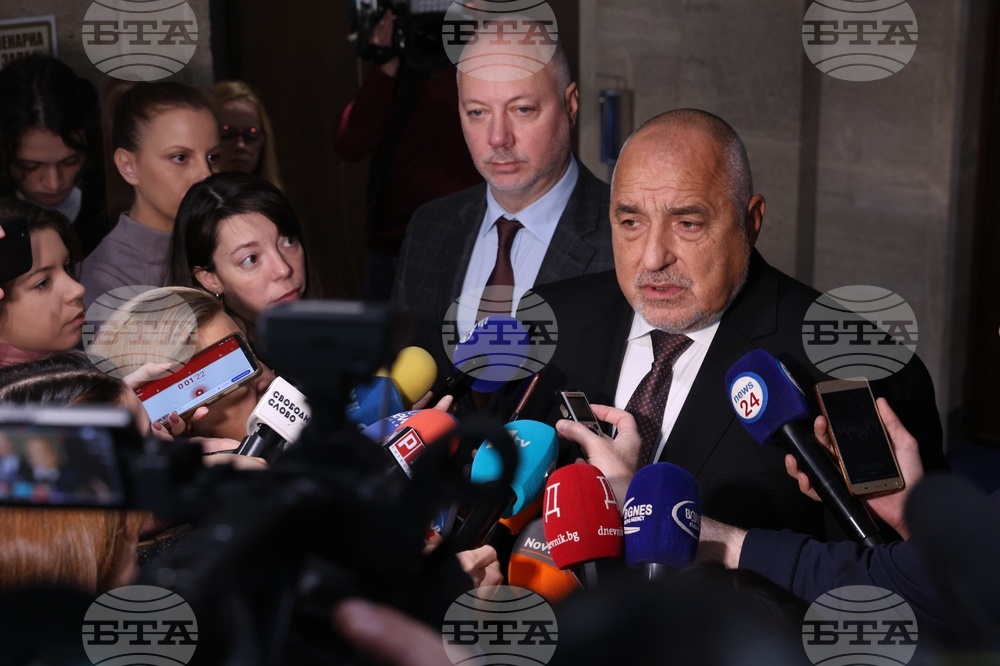 Народно събрание - кулоари - Бойко Борисов - брифинг