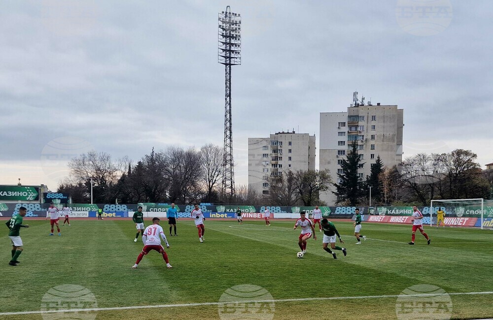 Берое излезе на седмо място в Първа лига след убедителен успех над Ботев Враца