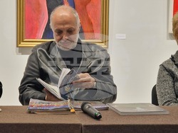 Представяне на каталога към изложбата „100 години Любен Зидаров. Една ретроспекция“. На снимката: Филип Зидаров. Снимка: Ваня Сухарова/БТА