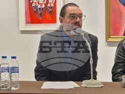 Представяне на каталога към изложбата „100 години Любен Зидаров. Една ретроспекция“. На снимката: Любен Генов. Снимка: Ваня Сухарова/БТА