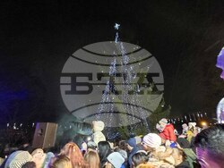 Добрич - коледна елха- светлини