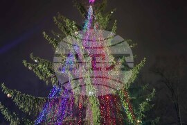 Добрич - коледна елха- светлини