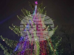 Добрич - коледна елха- светлини