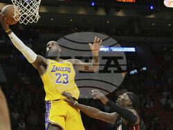 Lakers Heat Basketball