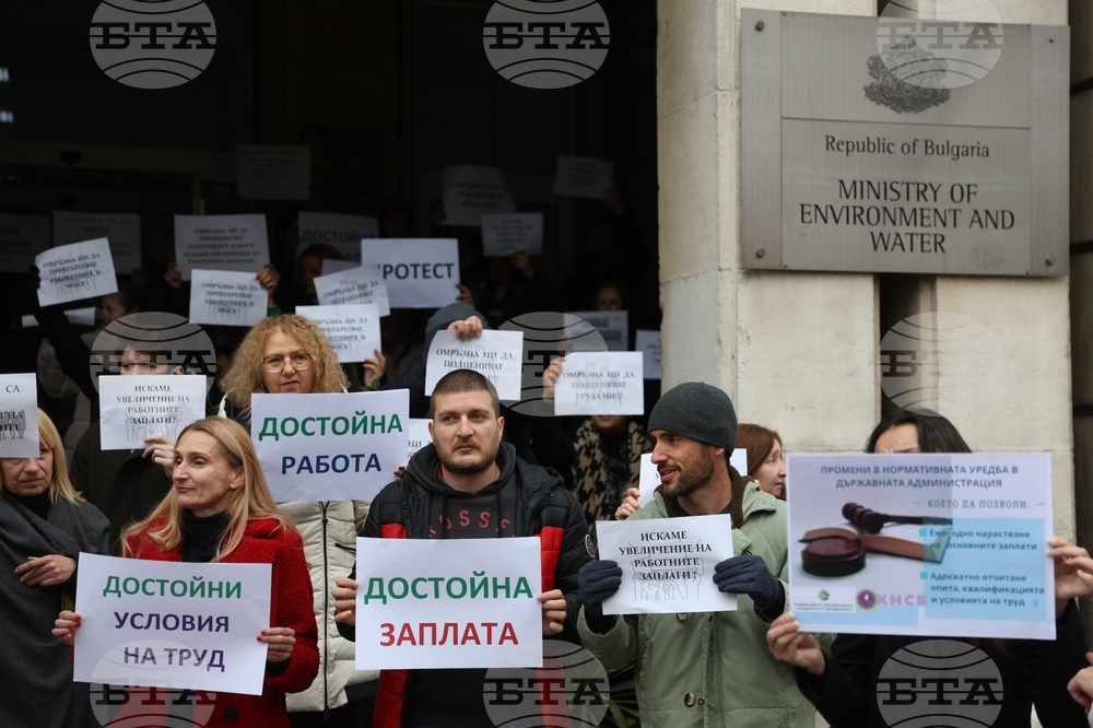 Министерство на околната среда и водите - протест