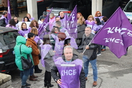 Благоевград - протест - КНСБ