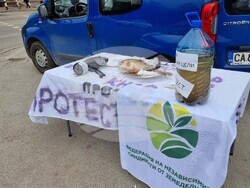 Работещи в структури към МОСВ - блокада - кръстовище