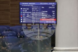 Народно събрание - първо заседание - избор на председател - балотаж - Силви Кирилов