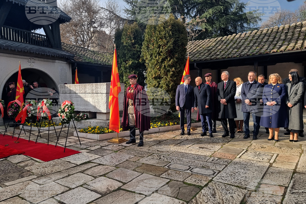 Official Delegation of North Macedonia Pays Floral Tribute at Grave of Revolutionary Gotse Delchev