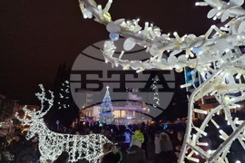 Стара Загора - коледна елха - светлини