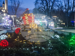 Разград - коледна елха - светлини