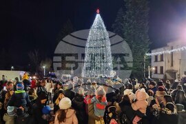 Брезник - коледна елха - запалване