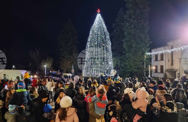 Брезник - коледна елха - запалване