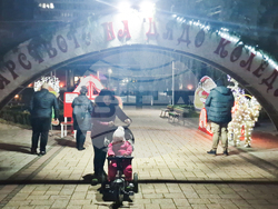 Разград - коледна елха - светлини