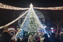 Разград - коледна елха - светлини