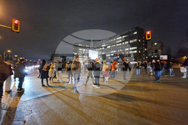 Метростанция „Жолио Кюри” - протест