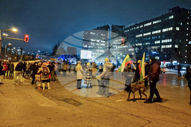 Метростанция „Жолио Кюри” - протест