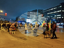 Метростанция „Жолио Кюри” - протест