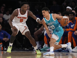 Hornets Knicks Basketball
