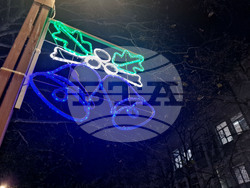 Търговище - коледна елха - светлини