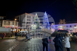 Трън - коледна елха - запалване на светлините