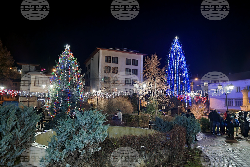 Трън - коледна елха - запалване