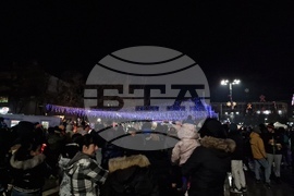 Самоков - коледен фестивал - запалване на светлините на елхата