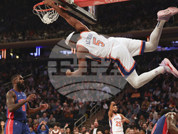 Pistons Knicks Basketball