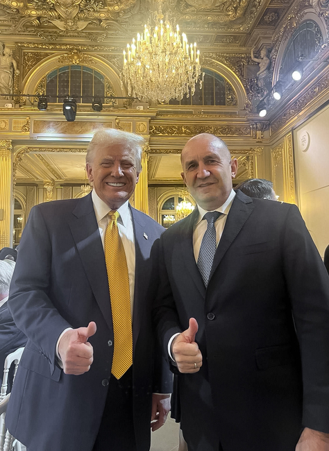 Bulgaria's President Radev Discusses War in Ukraine with US President-elect Trump in Paris