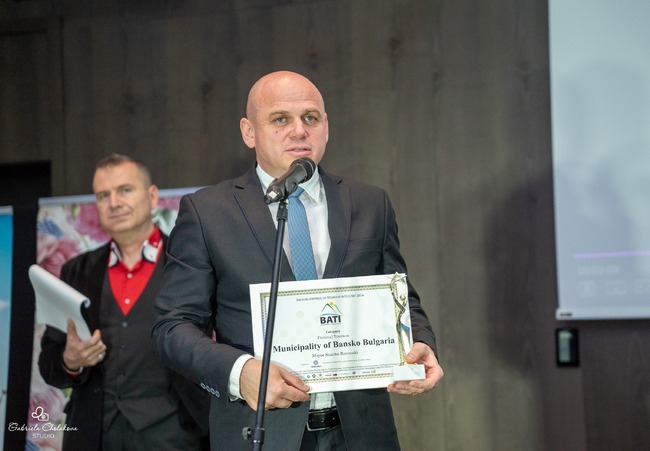 Община Банско спечели наградата за „Най-добър фестивален туризъм“
