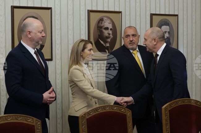 President Radev Meets with GERB-UDF at Start of Cabinet-Forming Consultations