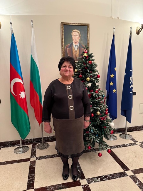 Етническата българка от Азербайджан Мария Гусейнова поздрави посланика на България в Баку Руслан Стоянов по случай Трети март