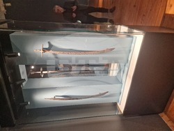 Изложбата „Хроники от стомана. Хладно оръжие от българското Средновековие“. Снимки: Ваня Сухарова/БТА