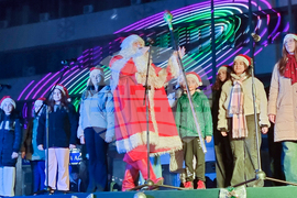 Ямбол - Коледна украса - запалване светлини