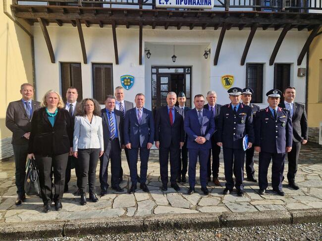 Отлична оценка на сътрудничеството в областта на вътрешните работи дадоха делегации от България и Гърция на среща на ГКПП "Кулата-Промахон"