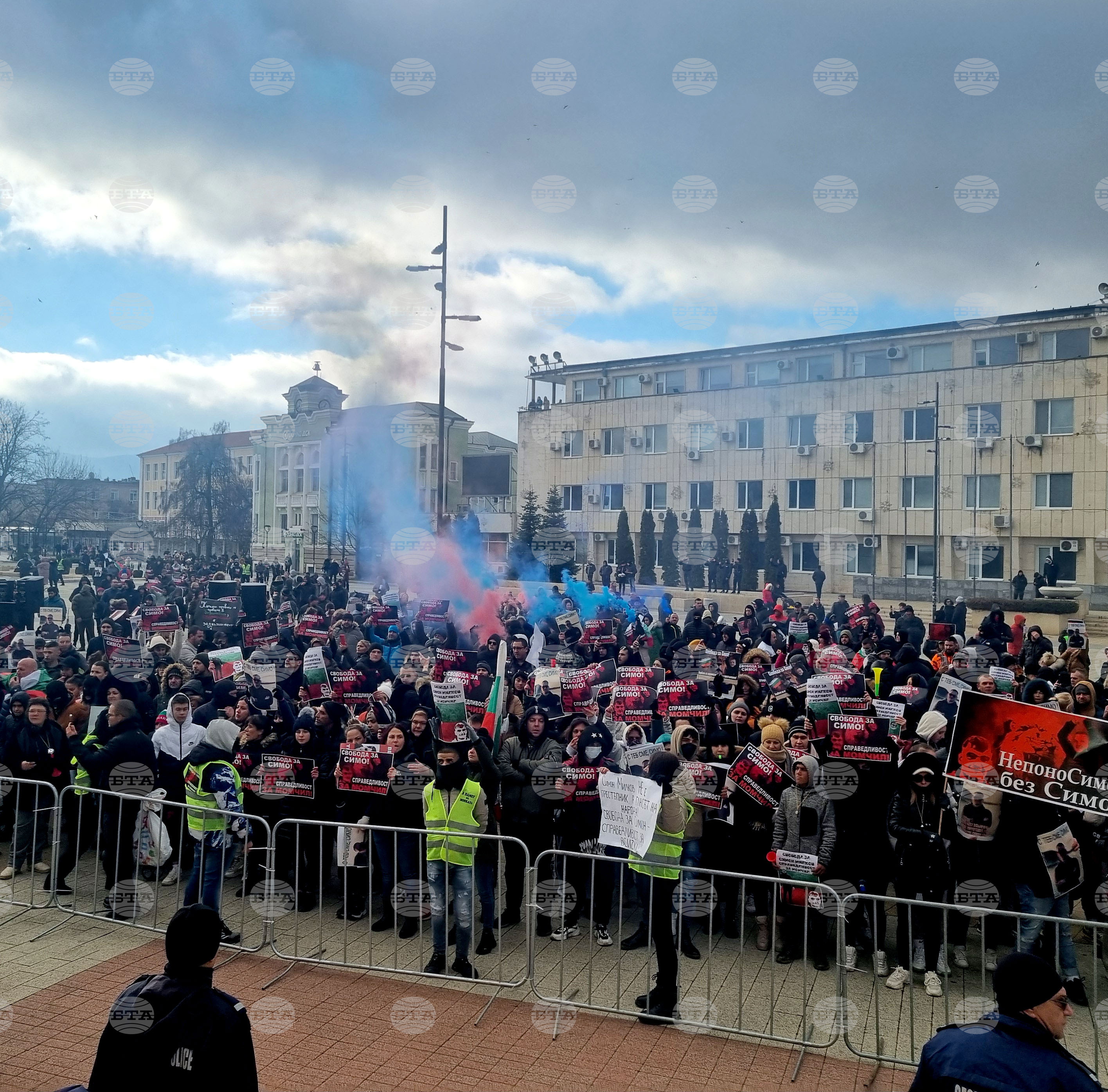 Търговище - протест - Съдебна палата