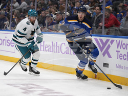 Sharks Blues Hockey