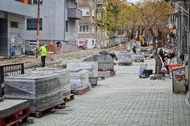 Бургас - улица - ремонт