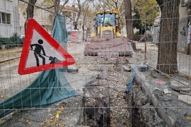 Бургас - улица - ремонт