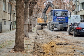 Бургас - улица - ремонт