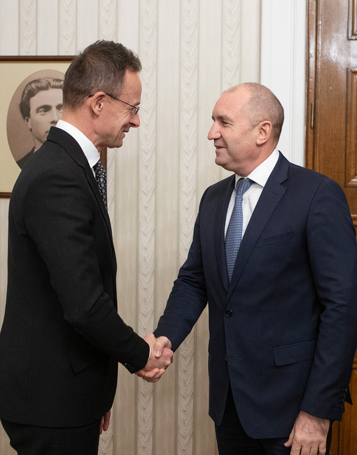Румен Радев изрази признателност за подкрепата на Унгария за присъединяването на България към Шенген на среща с външния министър Петер Сиярто
