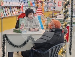 Текла Алексиева на 51-ия международен панаир на книгата в НДК. Снимка: Ваня Сухарова/БТА