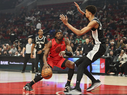 Spurs Trail Blazers Basketball