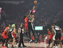 Spurs Trail Blazers Basketball